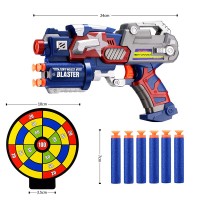 SIX VANKA Big League Blaster Gun with Foam Darts and Dartboard.1